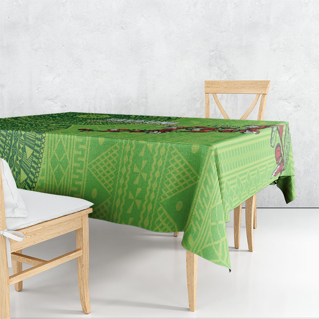 Taveuni Fiji 2026 Rugby Tablecloth Tagimoucia Fijian Tapa Pattern LT14 - Polynesian Pride