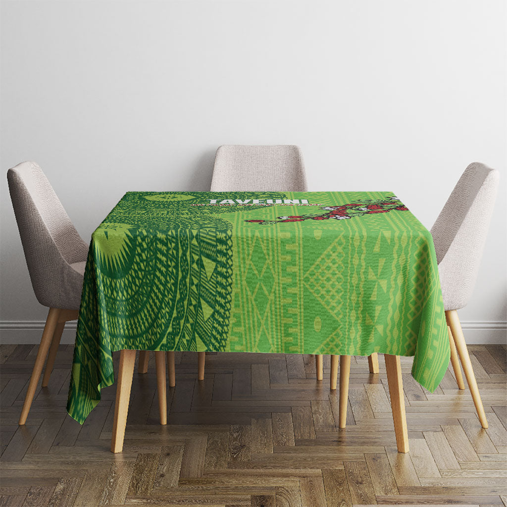 Taveuni Fiji 2026 Rugby Tablecloth Tagimoucia Fijian Tapa Pattern LT14 - Polynesian Pride