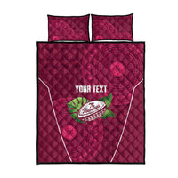 Lautoka Fiji 2026 Rugby Custom Quilt Bed Set Go Maroons Fijian Tapa Pattern LT14 - Polynesian Pride