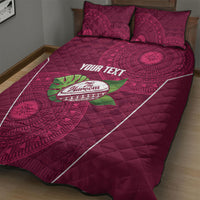 Lautoka Fiji 2026 Rugby Custom Quilt Bed Set Go Maroons Fijian Tapa Pattern LT14 - Polynesian Pride