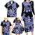 Purple Hawaii Family Matching Long Sleeve Bodycon Dress and Hawaiian Shirt Tapa Cloth Mix Tropical Flowers Pastel Vibes LT14 - Polynesian Pride