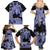 Purple Hawaii Family Matching Summer Maxi Dress and Hawaiian Shirt Tapa Cloth Mix Tropical Flowers Pastel Vibes LT14 - Polynesian Pride