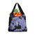 Purple Hawaii Grocery Bag Tapa Cloth Mix Tropical Flowers Pastel Vibes