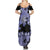 Purple Hawaii Summer Maxi Dress Tapa Cloth Mix Tropical Flowers Pastel Vibes LT14 - Polynesian Pride