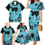 Blue Hawaii Family Matching Mermaid Dress and Hawaiian Shirt Tapa Cloth Mix Tropical Flowers Pastel Vibes LT14 - Polynesian Pride