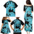 Blue Hawaii Family Matching Puletasi Dress and Hawaiian Shirt Tapa Cloth Mix Tropical Flowers Pastel Vibes LT14 - Polynesian Pride