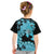 Blue Hawaii Kid T Shirt Tapa Cloth Mix Tropical Flowers Pastel Vibes LT14 - Polynesian Pride