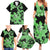 Green Hawaii Family Matching Summer Maxi Dress and Hawaiian Shirt Tapa Cloth Mix Tropical Flowers Pastel Vibes LT14 - Polynesian Pride