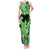 Green Hawaii Tank Maxi Dress Tapa Cloth Mix Tropical Flowers Pastel Vibes LT14 Women Green - Polynesian Pride