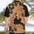 Orange Hawaii Hawaiian Shirt Tapa Cloth Mix Tropical Flowers Pastel Vibes LT14 - Polynesian Pride