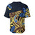 Polynesia Fabric Baseball Jersey Polynesian Tribal With Frangipani Flowers LT14 - Polynesian Pride