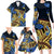 Polynesia Fabric Family Matching Long Sleeve Bodycon Dress and Hawaiian Shirt Polynesian Tribal With Frangipani Flowers LT14 - Polynesian Pride