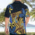 Polynesia Fabric Hawaiian Shirt Polynesian Tribal With Frangipani Flowers LT14 - Polynesian Pride