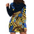 Polynesia Fabric Hoodie Dress Polynesian Tribal With Frangipani Flowers LT14 - Polynesian Pride