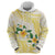 Gold And White Polynesia Plumeria Hoodie Curves Tropical Vibes