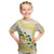 Gold And White Polynesia Plumeria Kid T Shirt Curves Tropical Vibes