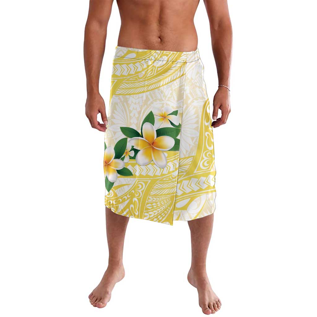 Gold And White Polynesia Plumeria Lavalava Curves Tropical Vibes