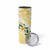 Gold And White Polynesia Plumeria Skinny Tumbler Curves Tropical Vibes