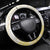 Gold And White Polynesia Plumeria Steering Wheel Cover Curves Tropical Vibes