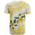 Gold And White Polynesia Plumeria T Shirt Curves Tropical Vibes