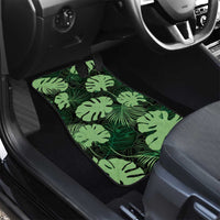 Green Hawaii Kukui Nut Lei Car Mats Hawaiian Pattern Monstera Tropical Vibes LT14 - Polynesian Pride