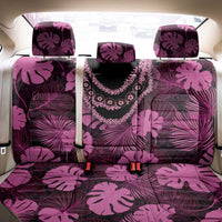 Pink Hawaii Kukui Nut Lei Back Car Seat Cover Hawaiian Pattern Monstera Tropical Vibes LT14 - Polynesian Pride