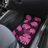 Pink Hawaii Kukui Nut Lei Car Mats Hawaiian Pattern Monstera Tropical Vibes LT14 - Polynesian Pride