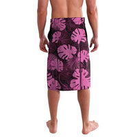 Pink Hawaii Kukui Nut Lei Lavalava Hawaiian Pattern Monstera Tropical Vibes LT14 - Polynesian Pride
