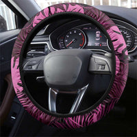 Pink Hawaii Kukui Nut Lei Steering Wheel Cover Hawaiian Pattern Monstera Tropical Vibes LT14 - Polynesian Pride