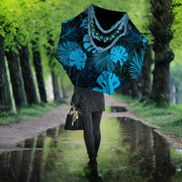 Blue Hawaii Kukui Nut Lei Umbrella Hawaiian Pattern Monstera Tropical Vibes LT14 - Polynesian Pride