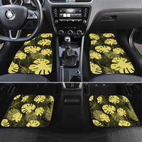Yellow Hawaii Kukui Nut Lei Car Mats Hawaiian Pattern Monstera Tropical Vibes LT14 Set 4pcs Yellow - Polynesian Pride