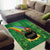 Hawaii Saint Patrick's Day Area Rug Funny Leprechaun With Pot Of Gold - Polynesian Tattoo