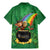 Hawaii Saint Patrick's Day Family Matching Mermaid Dress and Hawaiian Shirt Funny Leprechaun With Pot Of Gold - Polynesian Tattoo