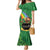 Hawaii Saint Patrick's Day Family Matching Mermaid Dress and Hawaiian Shirt Funny Leprechaun With Pot Of Gold - Polynesian Tattoo