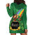 Hawaii Saint Patrick's Day Hoodie Dress Funny Leprechaun With Pot Of Gold - Polynesian Tattoo