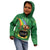 Hawaii Saint Patrick's Day Kid Hoodie Funny Leprechaun With Pot Of Gold - Polynesian Tattoo