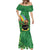 Hawaii Saint Patrick's Day Mermaid Dress Funny Leprechaun With Pot Of Gold - Polynesian Tattoo