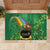 Hawaii Saint Patrick's Day Rubber Doormat Funny Leprechaun With Pot Of Gold - Polynesian Tattoo