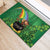 Hawaii Saint Patrick's Day Rubber Doormat Funny Leprechaun With Pot Of Gold - Polynesian Tattoo