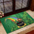 Hawaii Saint Patrick's Day Rubber Doormat Funny Leprechaun With Pot Of Gold - Polynesian Tattoo