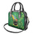 Hawaii Saint Patrick's Day Shoulder Handbag Funny Leprechaun With Pot Of Gold - Polynesian Tattoo