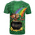 Hawaii Saint Patrick's Day T Shirt Funny Leprechaun With Pot Of Gold - Polynesian Tattoo