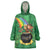 Hawaii Saint Patrick's Day Wearable Blanket Hoodie Funny Leprechaun With Pot Of Gold - Polynesian Tattoo