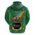 Hawaii Saint Patrick's Day Zip Hoodie Funny Leprechaun With Pot Of Gold - Polynesian Tattoo