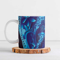 Purple Paradise Polynesia Jellyfish Ceramic Mug Plumeria Polynesian Tattoo Glowing Vibes LT14 Purple - Polynesian Pride
