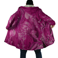 Pink Gradient Polynesia Jellyfish Cloak Plumeria Polynesian Tattoo Glowing Vibes LT14 - Polynesian Pride