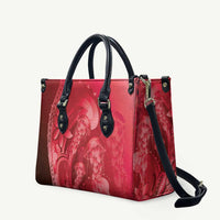 Red Gradient Polynesia Jellyfish Leather Bag Plumeria Polynesian Tattoo Glowing Vibes LT14 Red - Polynesian Pride