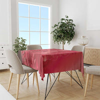 Red Gradient Polynesia Jellyfish Tablecloth Plumeria Polynesian Tattoo Glowing Vibes LT14 - Polynesian Pride