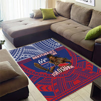 Samoa Independence Day Area Rug 64th Anniversary Toa O Samoa LT14 - Polynesian Pride