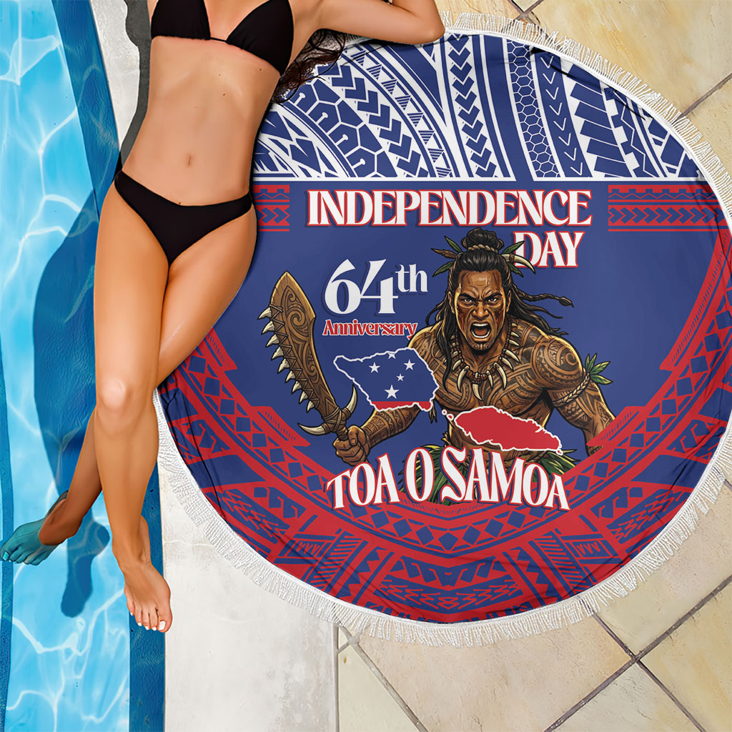 Samoa Independence Day Beach Blanket 64th Anniversary Toa O Samoa LT14 - Polynesian Pride